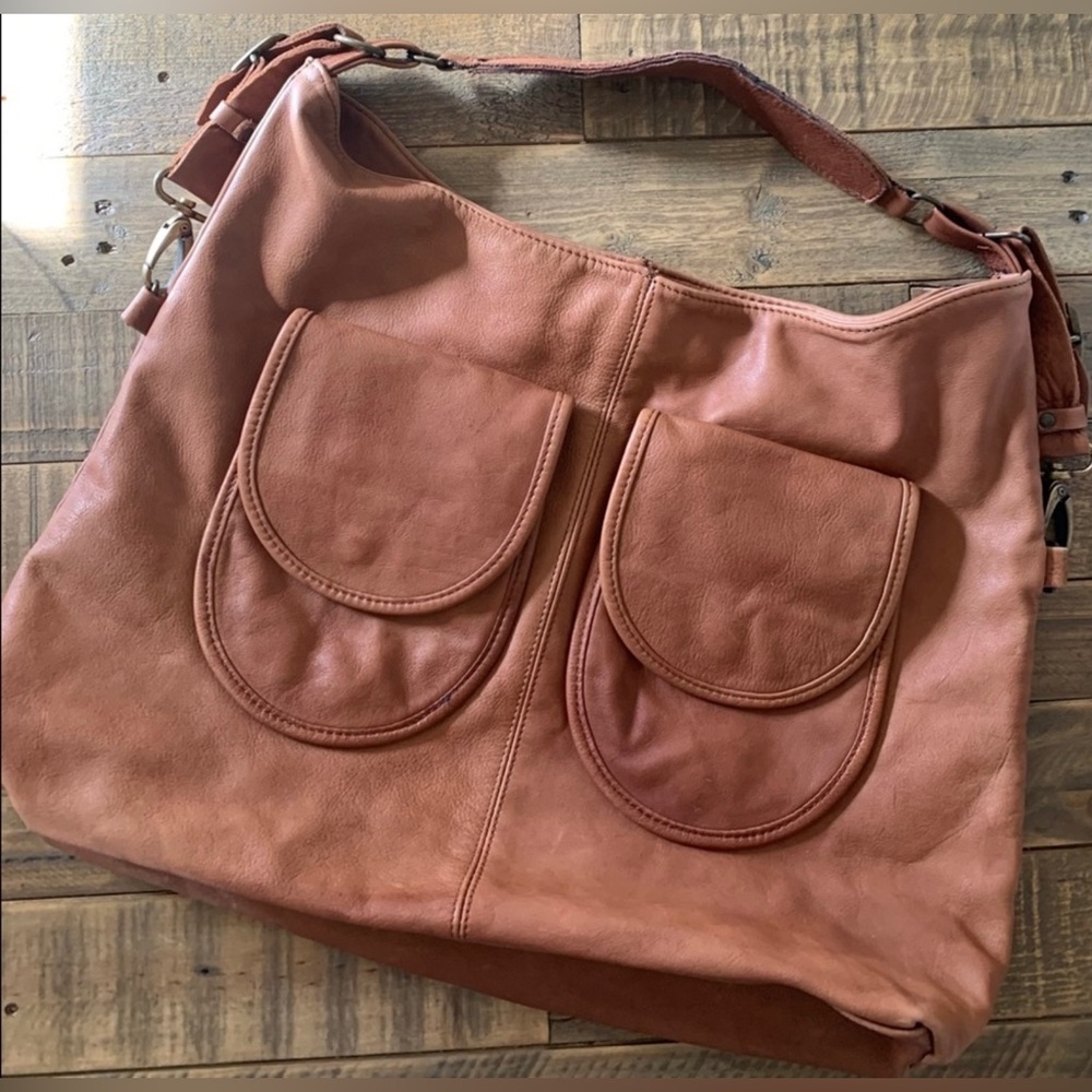 Aridza Bross Tan Soft Leather Large Bag